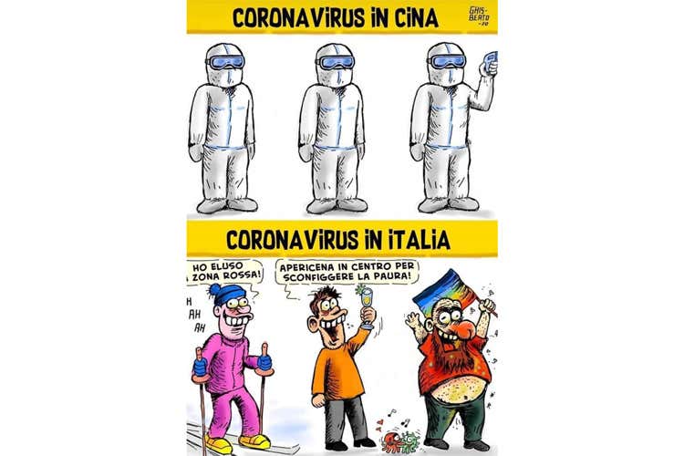 Il coronavirus contagia i social Spopolano le vignette anti psicosi