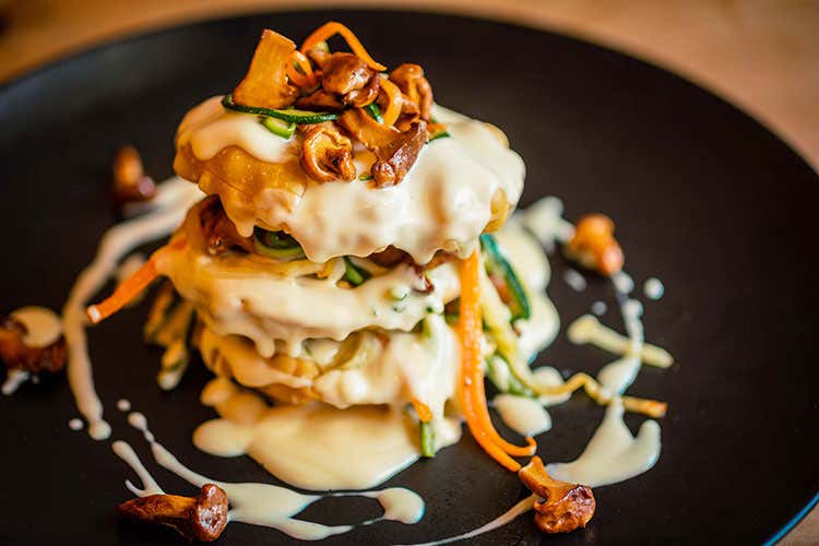 I piatti dello Chalet Tofane - foto: www.bandion.it (Cortina, menu d'autore a domicilio 
per cene gourmet senza fatica)