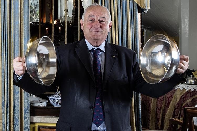 Carlo Tamani (Cucina mantovana “come un tempo” 
da 41 anni al ristorante Ambasciata)