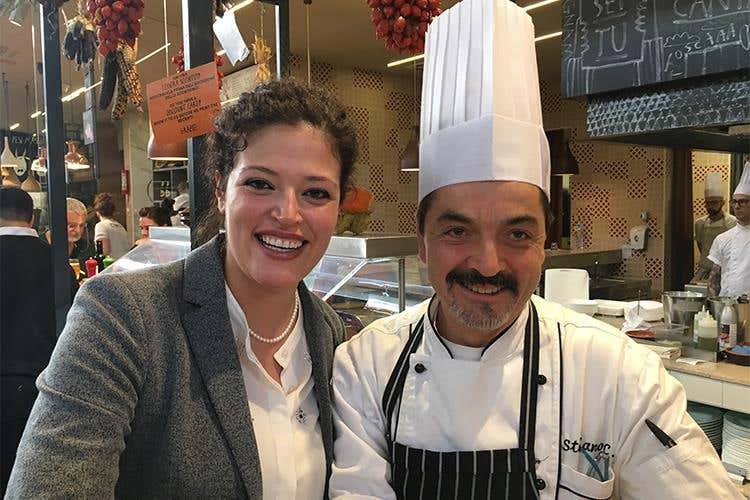 Valentina Di Gioia e Stefano Cavallini - Cucina toscana in tutta comodità a Tosca 
il ristorante del Mercato Centrale Firenze
