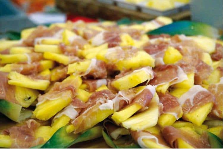Prosciutto crudo e ananas
