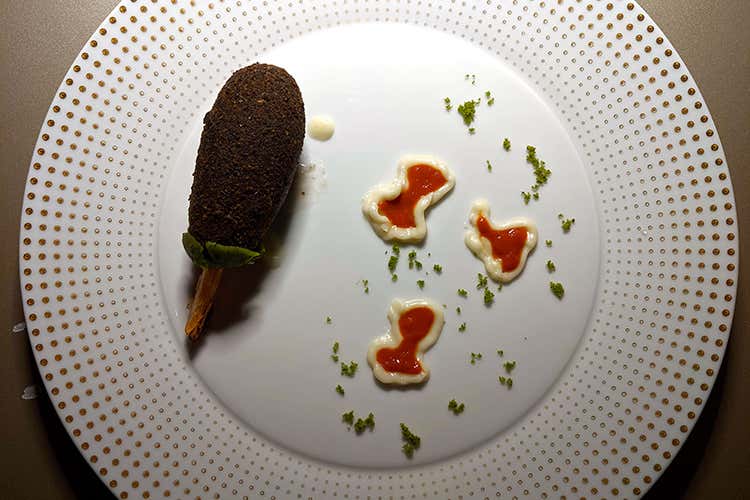 Parmigiana di melanzane (Dietro le quinte di Identità Milano 
I piatti «puliti e decisi» di Rinaldi)