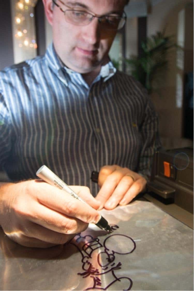 Giovanni Beduschi al lavoro