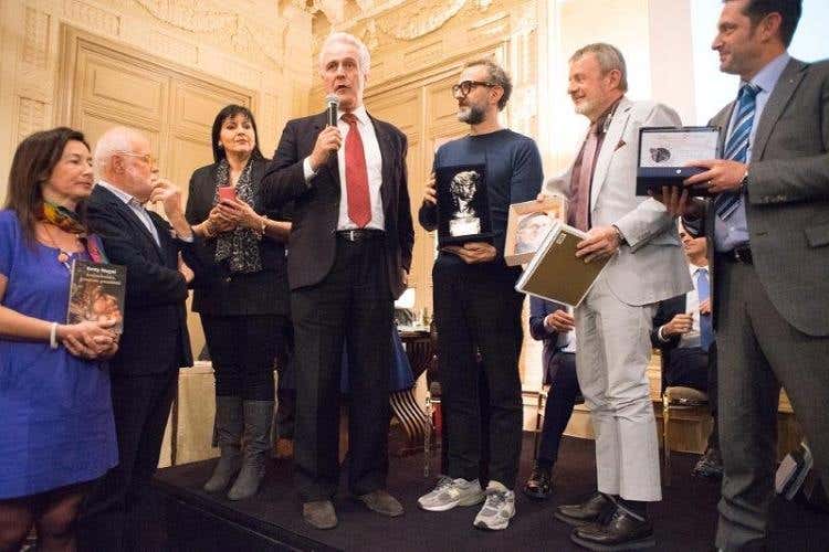 Ketty Magni, Renato Missaglia, Clara Mennella, Eugenio Giani, Massimo Bottura, Alberto Lupini e Aldo Cursano