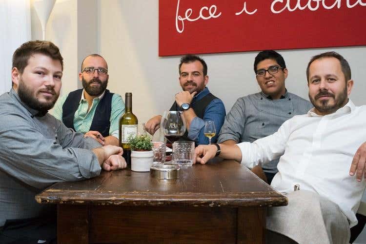 da sinistra: Filippo Cammarata, Simone Errante, Simone Lorenzi, Rosales Moises e Cesare Crippa