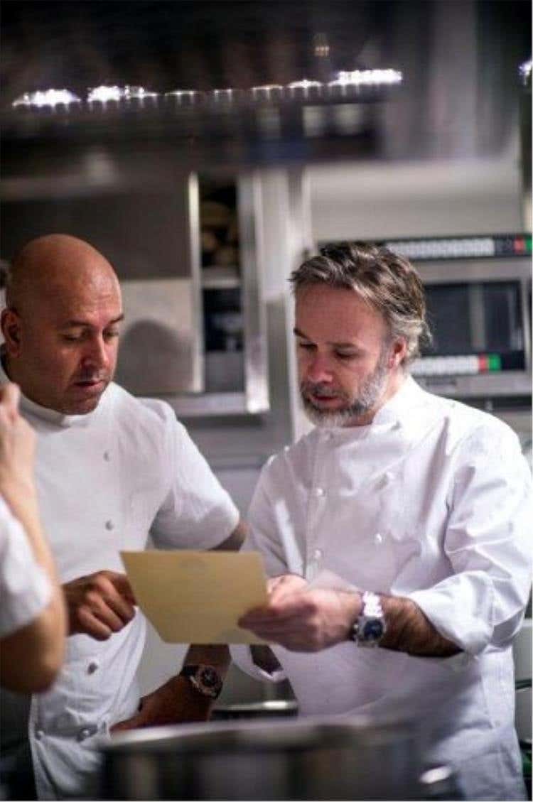 da sinistra: Sat Bains e Marcus Wareing
