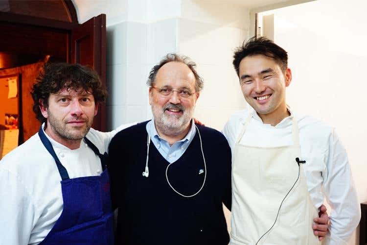 Cesare Battisti, Paolo Marchi e Takeshi Iwai