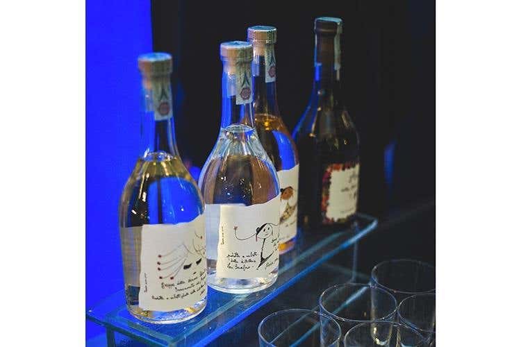 Grappe Romano Levi (Euro-Toques, alta cucina in tavola 
per la cena di gala al Gallia di Milano)