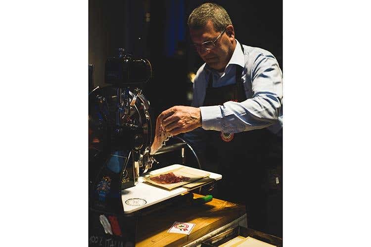 Marco D'Oggiono Prosciutti (Euro-Toques, alta cucina in tavola 
per la cena di gala al Gallia di Milano)