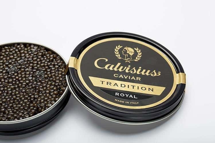 Caviale Calvisius Tradition Royale (Euro-Toques, alta cucina in tavola 
per la cena di gala al Gallia di Milano)