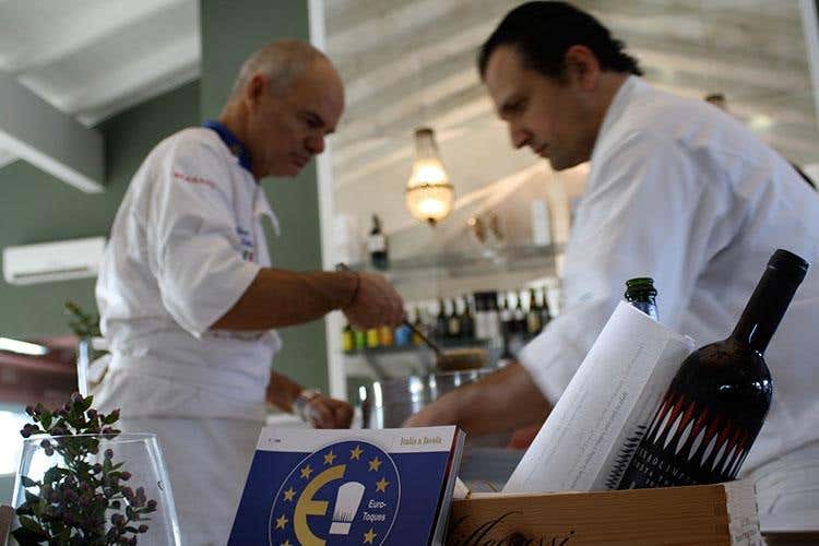 Enrico Derflingher e Massimiliano Mandozzi (Euro-Toques, il ritorno a Donna Olimpia )