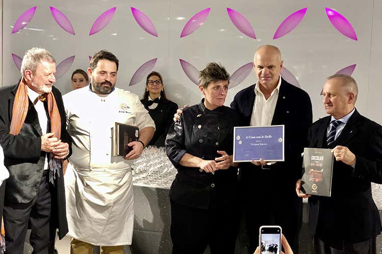 Alberto Lupini, Giuseppe Mancino, Viviana Varese, Enrico Derflingher, Giuseppe Vaccarini (Euro-Toques, soci a quota 300 
In squadra anche Pepe e Bartolini)