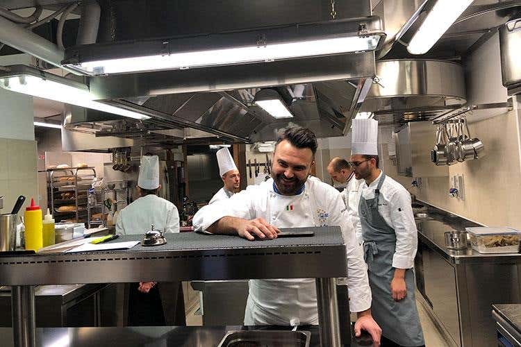 Enrico Croatti (Euro-Toques valorizza il Trentino a tavola 
Un successo la cena al Dolomieu di Croatti)