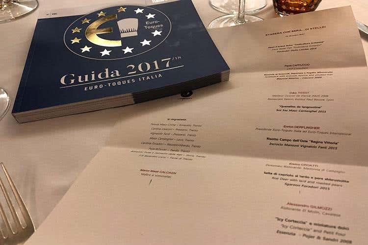 (Euro-Toques valorizza il Trentino a tavola 
Un successo la cena al Dolomieu di Croatti)