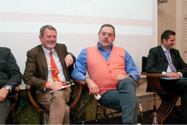 Alberto Lupini, Gianfranco Vissani e Aldo Cursano
