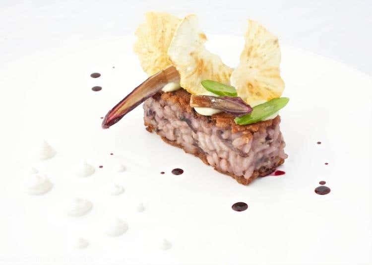 Risotto di radicchio al salto (Foto: RedPanda Italia