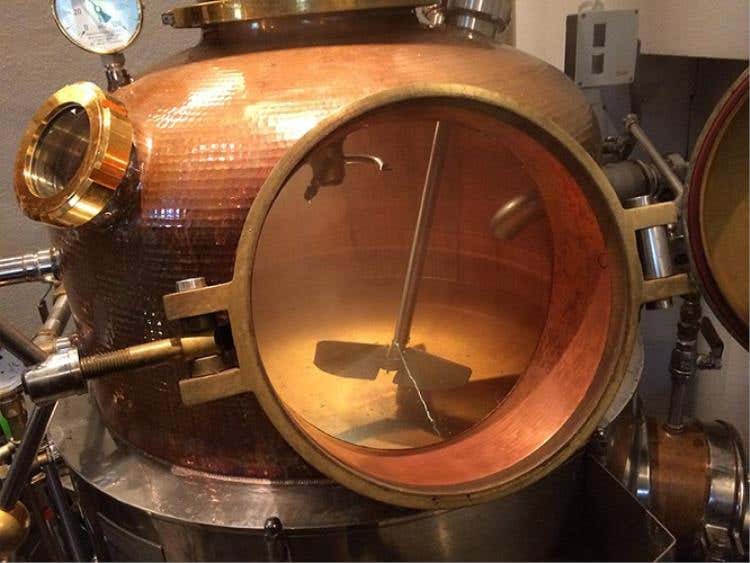 La camera dove avviene la distillazione