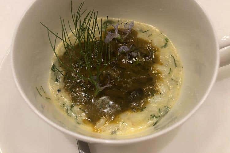 Riso con lumachine di mare (“Fiola” dagli Usa al Marriott Venice 
Solo cucina italiana per Trabocchi)