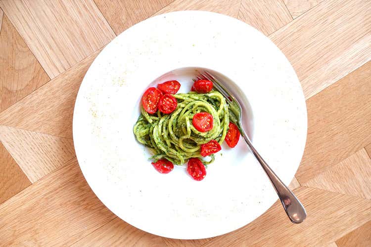 Spaghetti di zucchine (Fiore, a Roma una “Spa alimentare” )