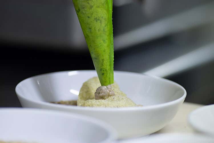 La Trota mantecata alle erbe (La cucina di Fournier con vista Lo chef stellato a Ponte di Legno