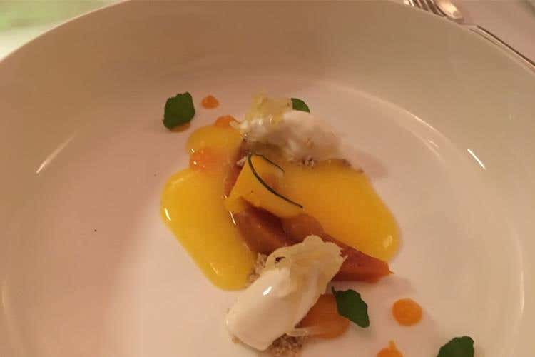 Zucca caramellata ristretto al mandarino e zenzero - Giancarlo Morelli: «Un bravo cuoco è anche imprenditore e pensa al futuro» 