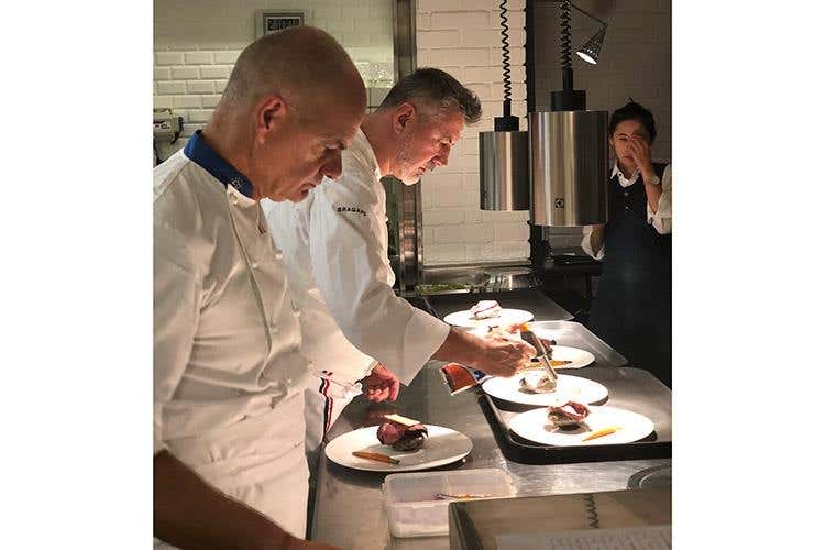 Enrico Derflingher e Gianni Tarabini (Gianni Tarabini da Derflingher a Taiwan 
Due serate a base di eccellenze italiane)