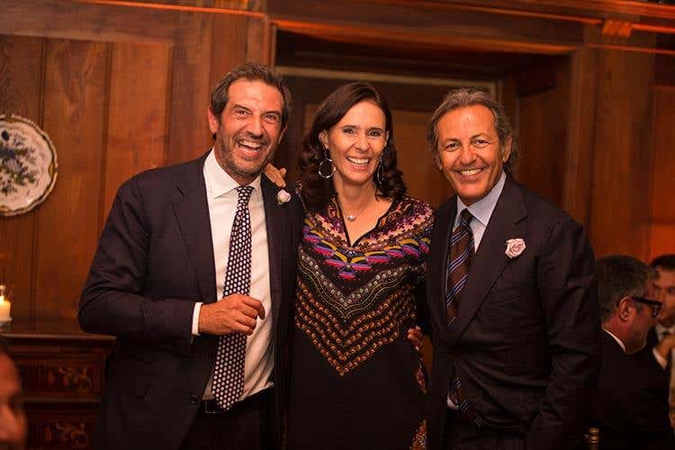 A destra Camilla Lunelli e Filippo La Mantia (Giulio Ferrari Rosé 
Esclusiva Riserva di grande intensità)