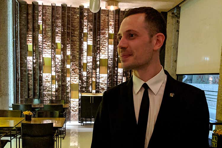 Il sommelier del Gong (Gong, non la solita cucina orientale 
Qui la qualità è un mix di influenze)