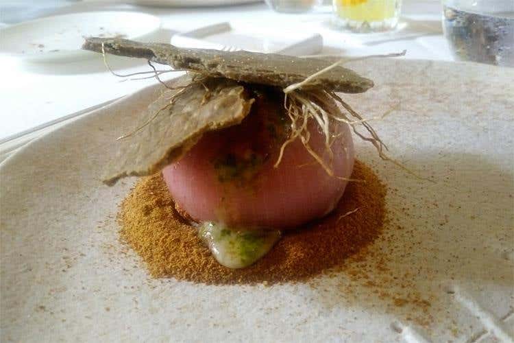 Cipolla di Acquaviva alla parmigiana (I Due Camini, sapori di Puglia 
Niente fronzoli per Domingo Schingaro)