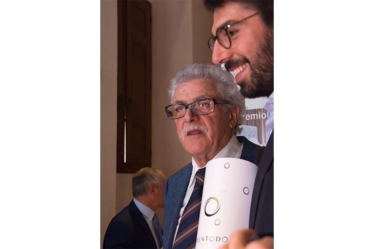 Alfonso Iaccarino e Carlo Moser (Trentodoc) - Iaccarino, Montano, Noschese, Marriott Gli Award 2016 di Italia a Tavola