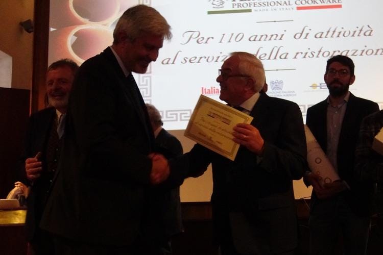Palmiro Noschese e Baldassarre Agnelli (Pentole Agnelli) - Iaccarino, Montano, Noschese, Marriott 
Gli Award 2016 di Italia a Tavola