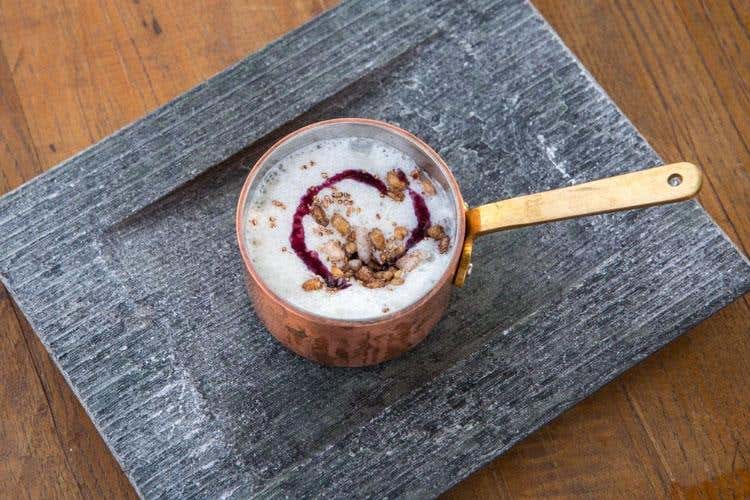 Cappuccino al Bitto - Gianni Taranini (Il Bitto “sotto le stelle” a La Fiorida 
L'omaggio dai cuochi Euro-Toques & Co)