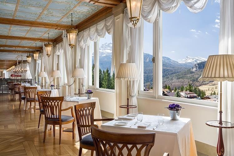 La Veranda (Il Cristallo di Cortina è Marriott 
Più ospiti internazionali, un'offerta a 360°)
