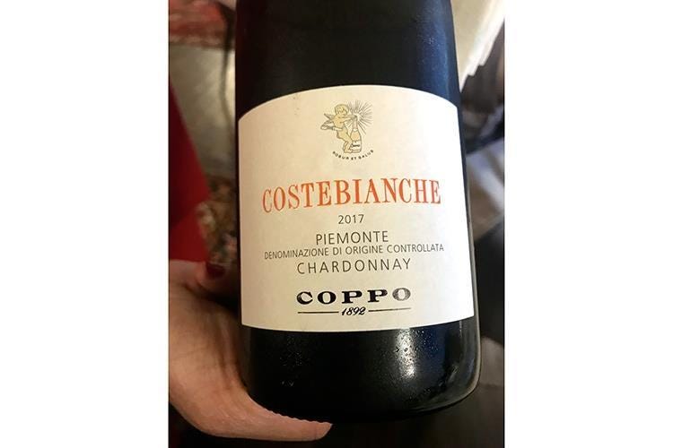 Chardonnay Piemonte 2017 Coppo (Il Porticciolo, la stella sul lago che non potremo più scordare)