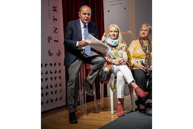 Bruno Vespa e Dominga Cotarella (Intrecci, una scuola di alta formazione 
per rivoluzionare il mondo della sala)