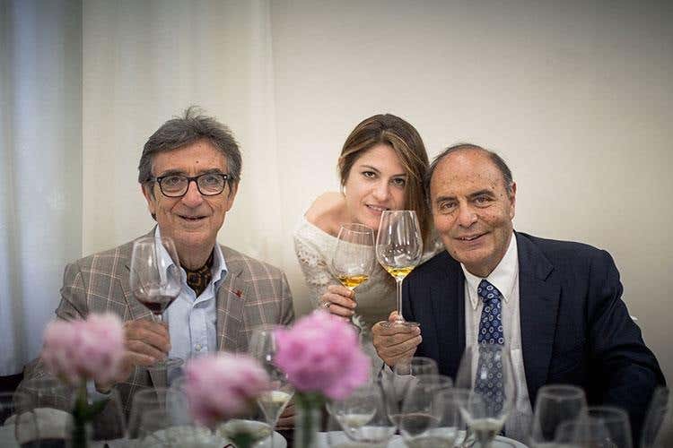 Riccardo Cotarella e Bruno Vespa (Intrecci, una scuola di alta formazione 
per rivoluzionare il mondo della sala)