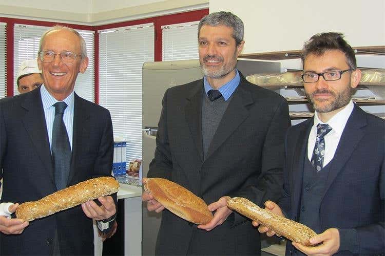 Giacomo Bozzi, Mauro Milani e Alessandro Proverbio - L’Accademia della Farina di Molini Lario 
Un punto d’incontro con la clientela