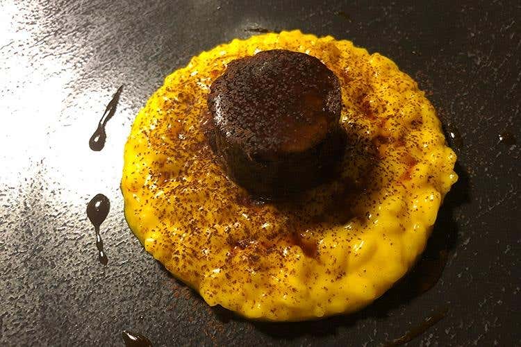 Risotto Milano-Roma (L'Alchimia di Alberto Tasinato 
Cucina e mixology al passo con i tempi)