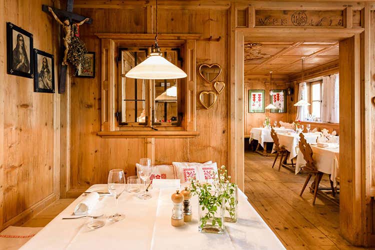 La Stube che ospita il ristorante gastronomico