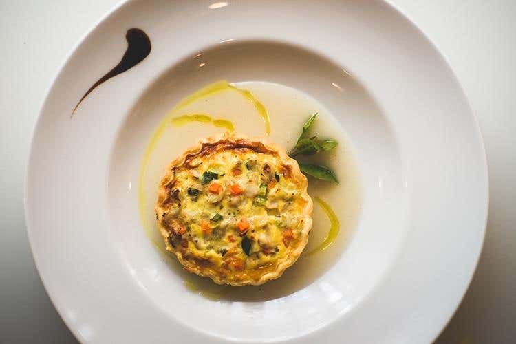 Flan di lavarello all'ortolana