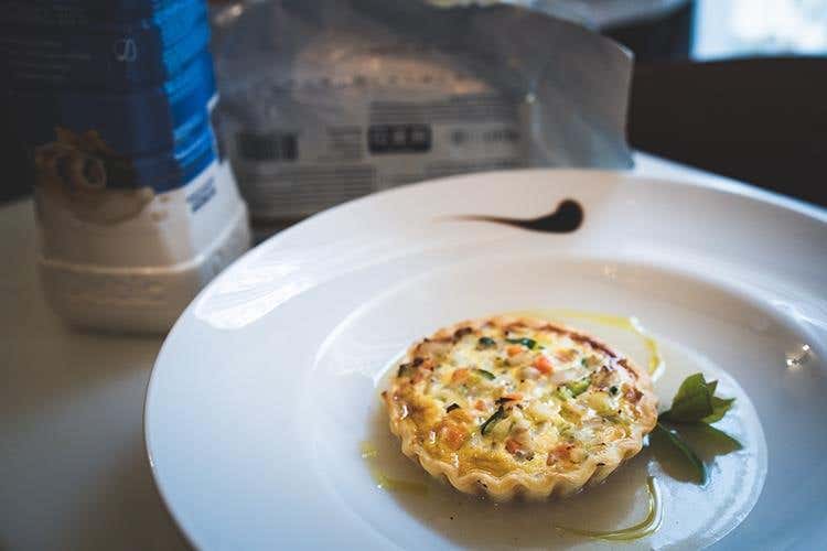 Flan di lavarello all'ortolana