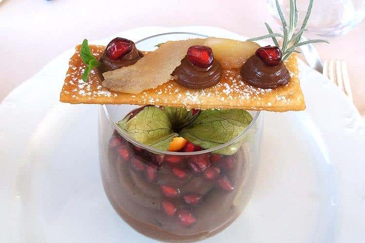 Cremoso d’autunno: composta di pere con cioccolato e melograno (La Langa nel piatto ) 