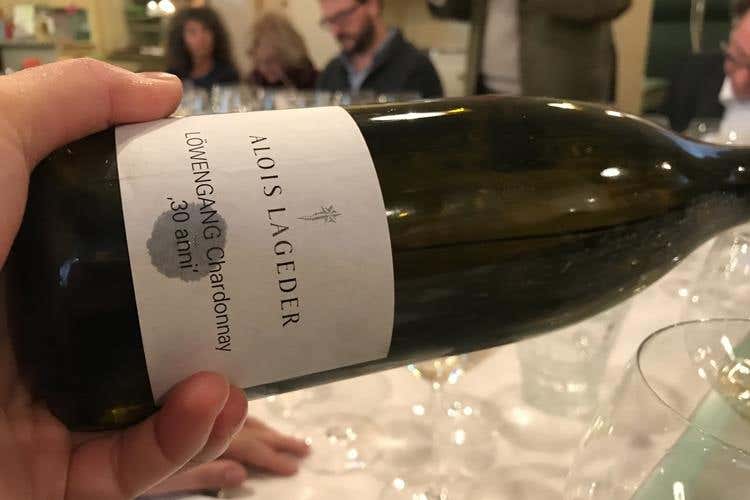 (Lageder, i vini dei 30 anni 
Chardonnay e Cabernet Löwengang)