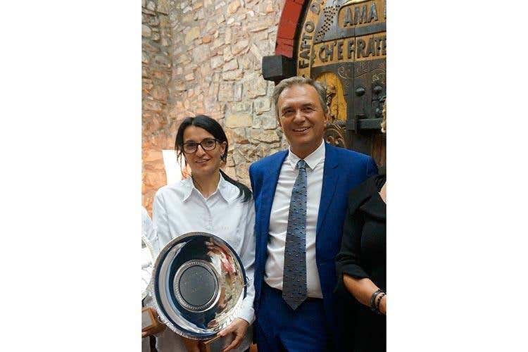 Lara Pasqualetti e Paolo Pizziol - Lara Pasqualetti con il Cuore di astice
Miglior abbinamento a Villa Franciacorta