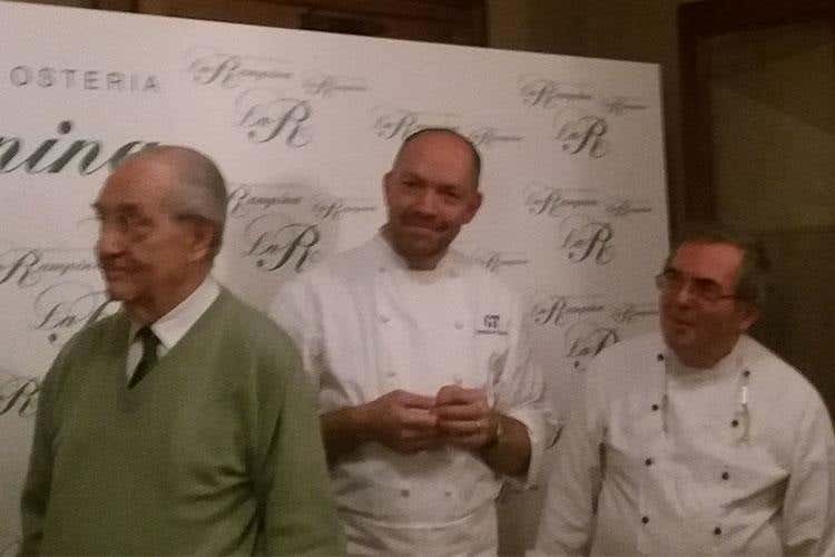 Gualtiero Marchesi, Giuseppe Tentori e Lino Gagliardi