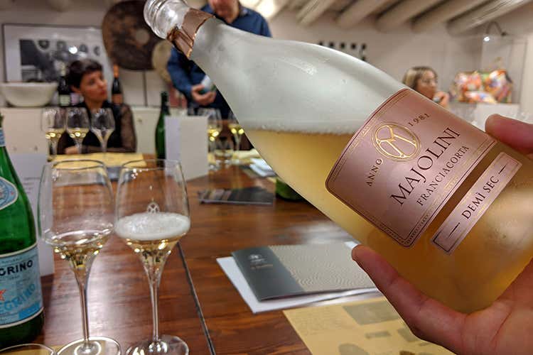 Franciacorta Majolini Demi Sec Rosé (Majolini, i Franciacorta abbinati 
Una serata dedicata al tartufo)