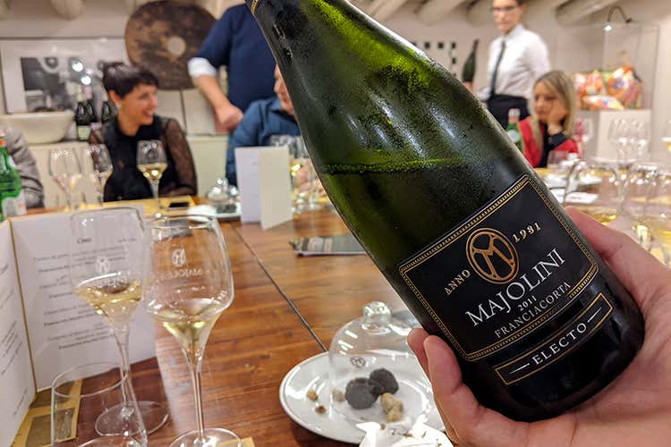 Franciacorta Majolini Brut Riserva Electo 2011 (Majolini, i Franciacorta abbinati 
Una serata dedicata al tartufo)