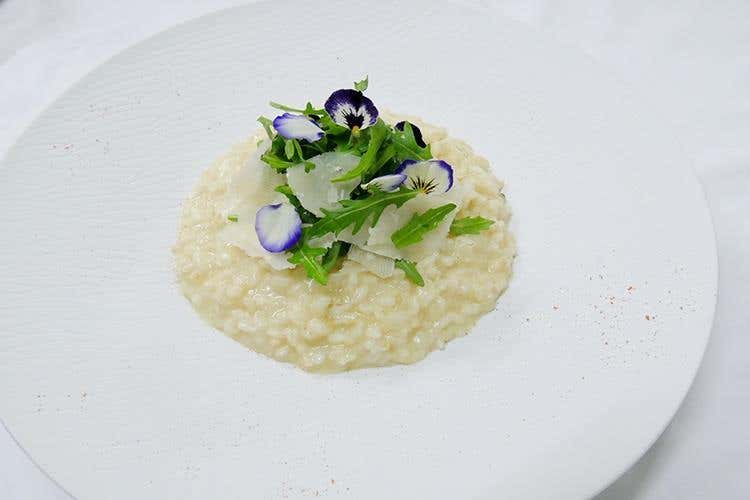 Risotto al limone con rughetta e scaglie di parmigiano (Gazebo)