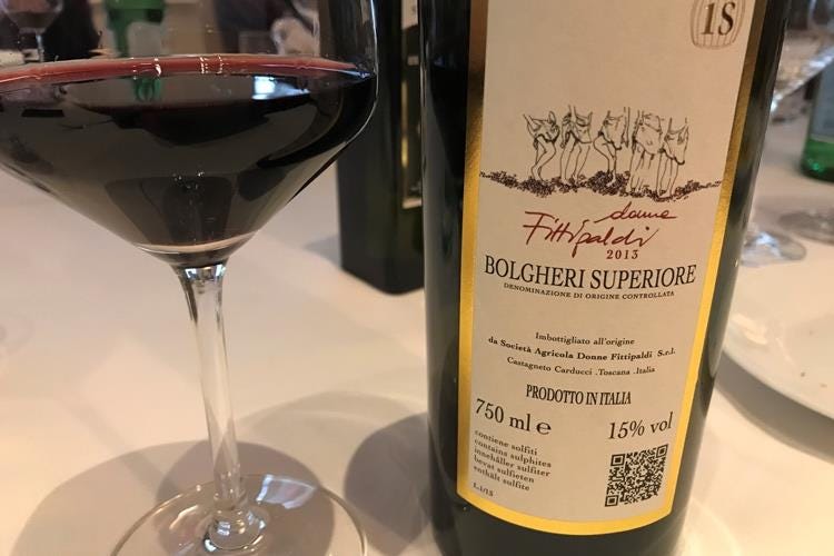 (Maria Fittipaldi a Bolgheri 
Da astemia a donna del vino)