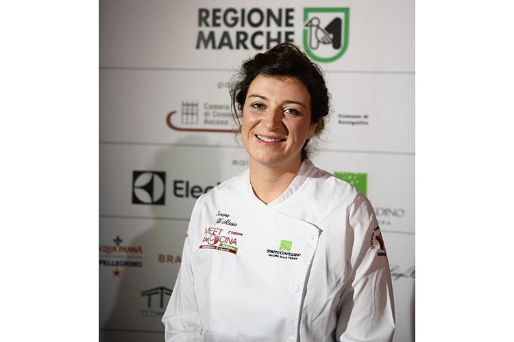Serena d'Alesio (Meet in Cucina Marche a Senigallia 
Pubblico record per la 2ª edizione)